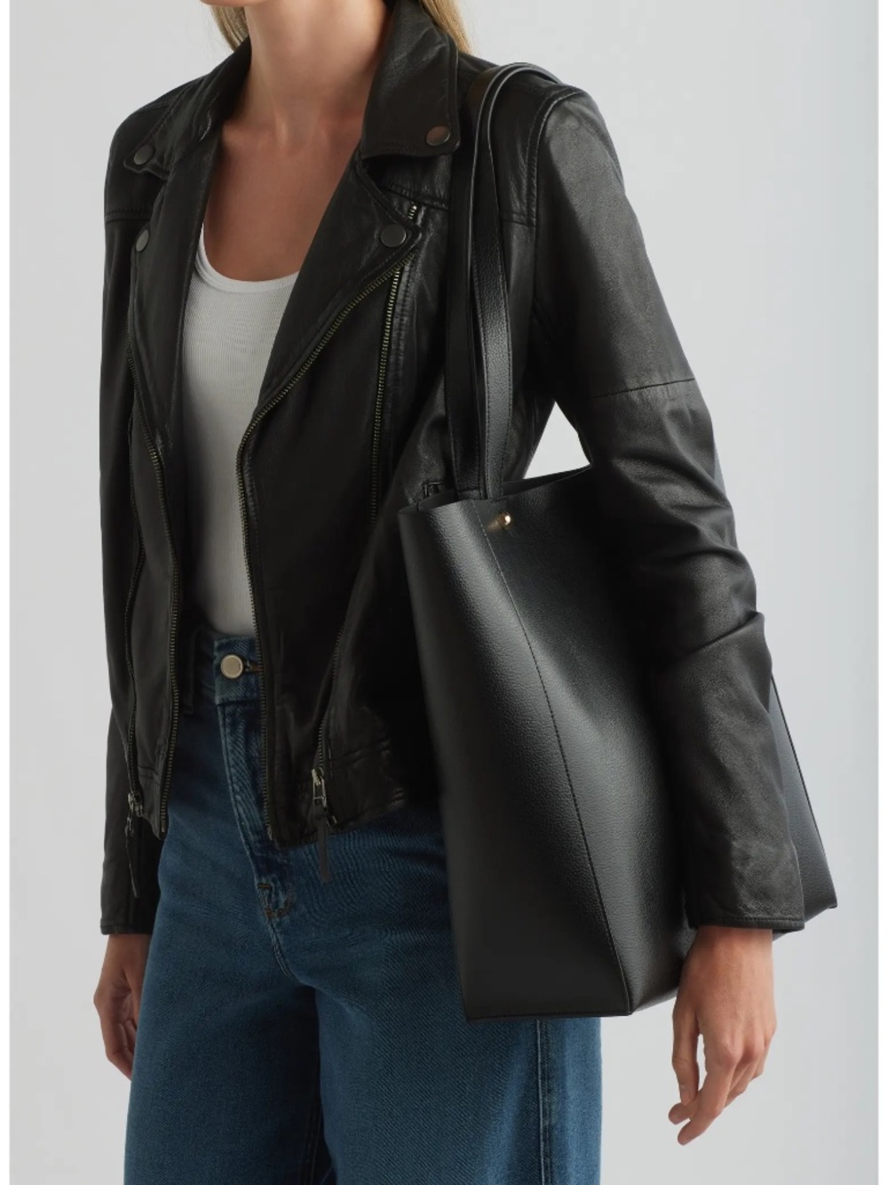 Rebecca Minkoff Black Stella North South Large Tote